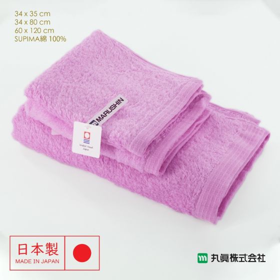 日本今治無撚系SUPIMA棉毛巾 (粉紅色) 00700SUIMA-PINK