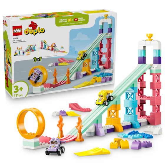 LEGO® DUPLO 10478 3 in 1 Creative Ramps with Vehicles (Kids Toys,Creative Games,Bricks,Gift)