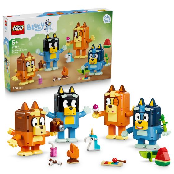 LEGO® Bluey 11217 Brick-Built Bluey Family (Kids Toys,Animal Toys,Bricks,Gift)