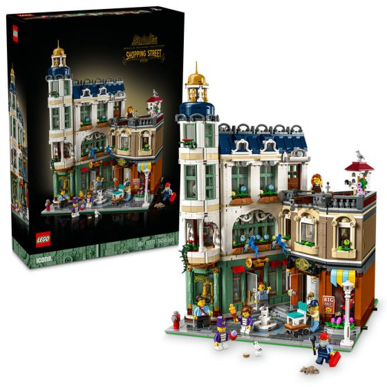 LEGO® Icons 11371 Shopping Street (Building,Home Decoration,Gifts,Toys & Bricks)