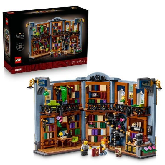 LEGO® Icons 11379 Bookstore: Book Nook (Creative,Home Decoration,Bricks,Gift)