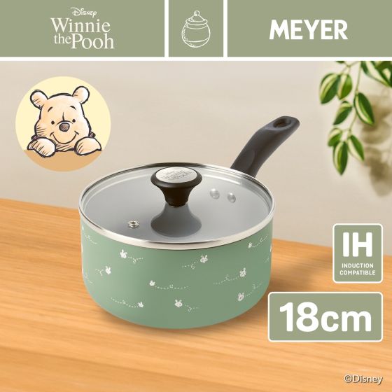 MEYER - 18CM/1.9L 迪士尼陶瓷易潔有蓋單柄鍋 CR-15188-T