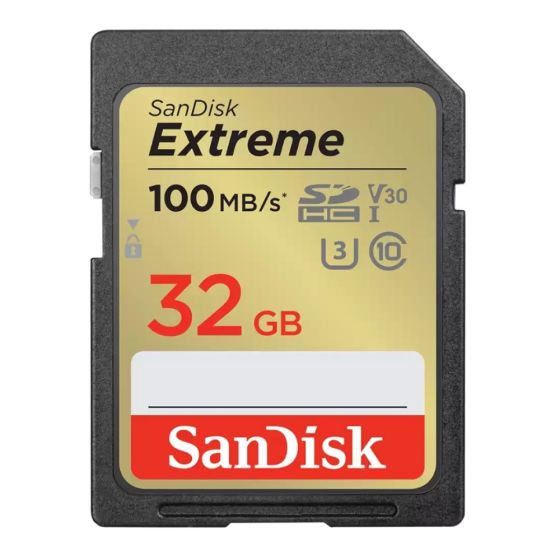 SanDisk - Extreme SDHC 32GB UHS-I 100MB/R 60MB/W 記憶卡 (SDSDXVT-032G-GNCIN) 159-18-00166-1
