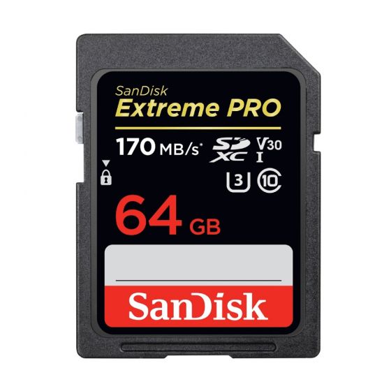 159-18-DXXY64-C SanDisk Extreme PRO UHS-1 170MB/s 記憶卡 (SDSDXXY-GN4IN)