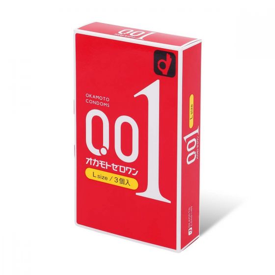 岡本 - 0.01 大碼 (日本版) 3 片裝 PU 安全套 2008_Okamoto
