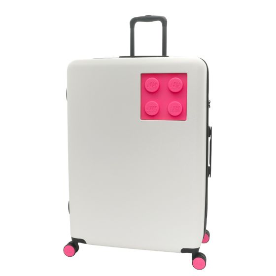 LEGO - 樂高 2x2方塊 雙輪白+紫色行李箱 (40L/70L/110L)