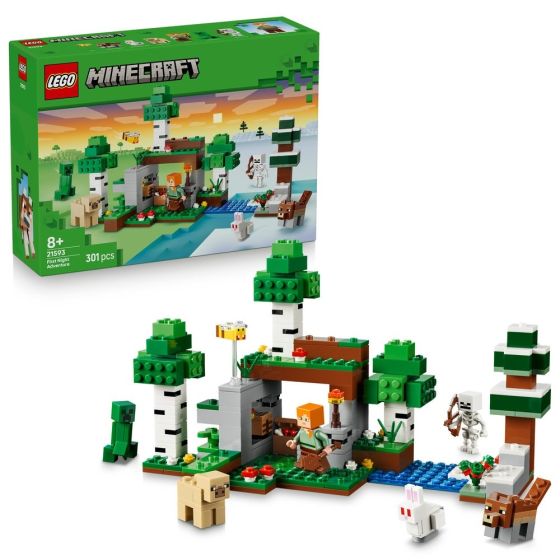 LEGO® Minecraft 21593 First Night Adventure (Creative Games,Gaming,Bricks,Gift)