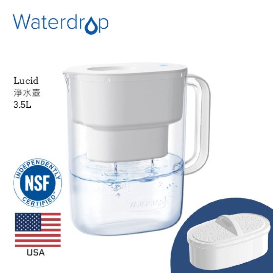 Waterdrop - Waterdrop Lucid 系列濾水壺3.5L (白) WD-PT-07W 2200095