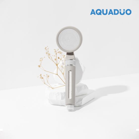 AQUADUO - 高級花系加寬版開/關 除氯增壓沐浴過濾花灑頭 (連濾芯)(多款顏色選擇) SF-680 CR-AQD-SF-680