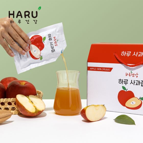 HARU Health - 100% NFC 純蘋果汁禮盒裝 100ml x 30包裝 2500012