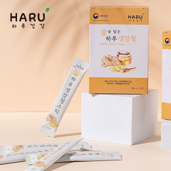 HARU Health - 100% NFC 專利生姜蜂蜜漿棒 便利裝 20g x 15包裝 2500027