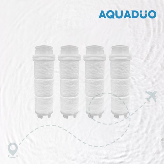 AQUADUO - 旅行用過濾花灑棒除雜質濾芯 (4件裝) TRA-SEDIMENT CR-2600031