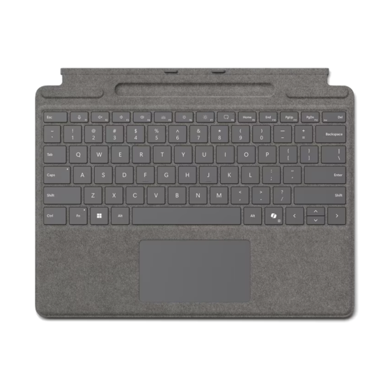 Microsoft Surface Pro 13" Signature Copilot Typecover (英文版) - 白金色 (8XB-00200) [預計送貨時間: 7-10工作天]