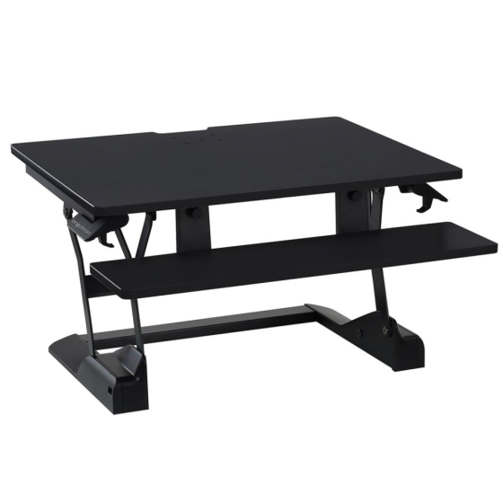 Ergotron WorkFit-TS Compact Desk Converter 顯示器及鍵盤支架 - 黑色 (33-447-921) [預計送貨時間: 7-14工作天]