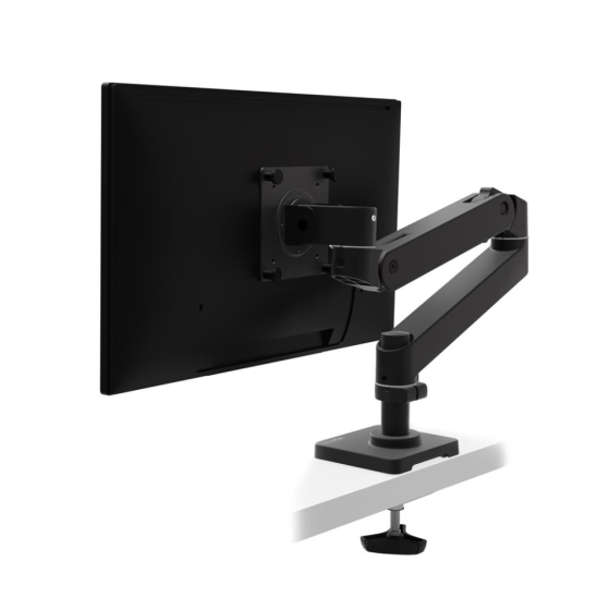 Ergotron LX PRO Arm 桌上型顯示器支架, Single Display Desk Mount 單一顯示器桌面支架 (黑色) (45-682-292) [預計送貨時間: 7-14工作天]