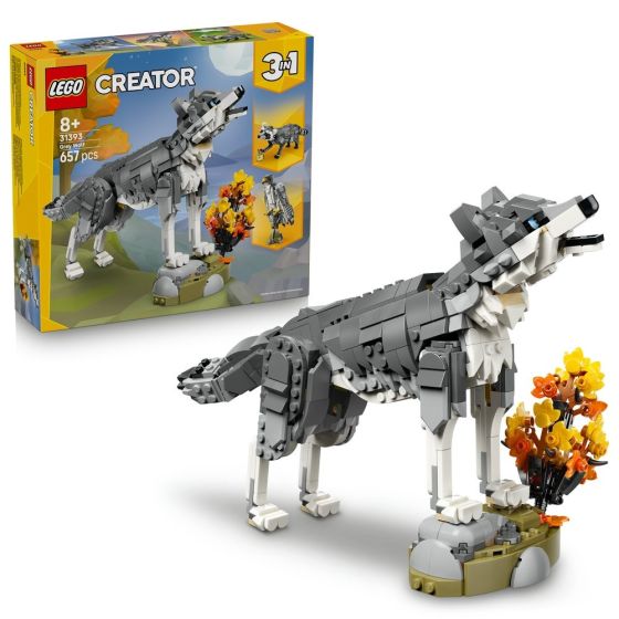 LEGO® Creator 31393 Forest Animals: Gray Wolf (Creative Games,Toys,Bricks,Gift)