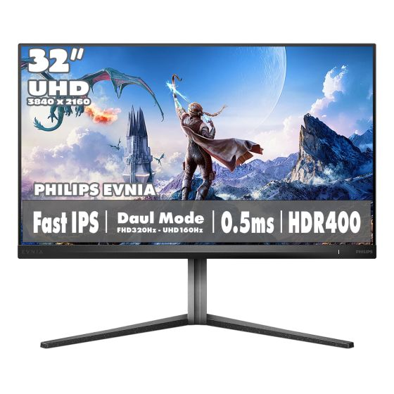 PHILIPS 飛利浦 - EVNIA 32M2N5800 31.5" Fast IPS 雙模式 4K 160Hz / FHD 320Hz 電競顯示器 32M2N5800