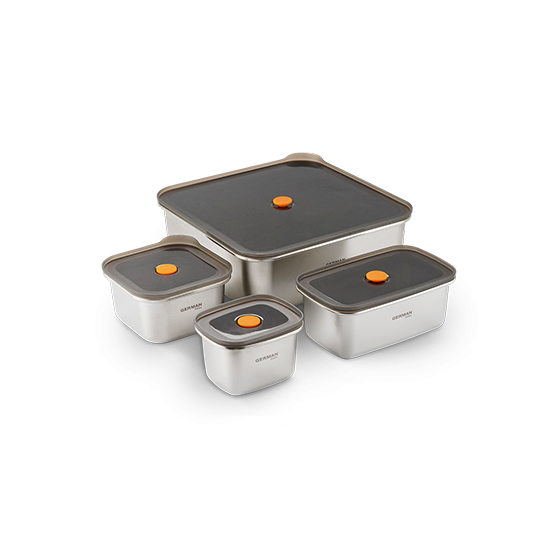 德國寶 FreshLock可微波不銹鋼保鮮盒 SSB-SET4 3521301