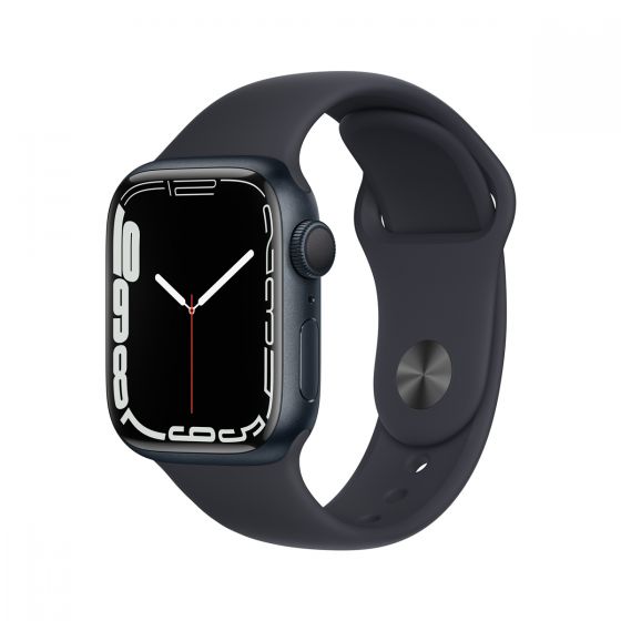 Apple Watch Series 7 GPS 41mm 鋁金屬錶殼； 運動錶帶 CR-AW7GPS41ASB-O2O