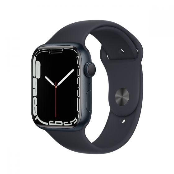 Apple Watch Series 7 GPS 45mm 鋁金屬錶殼； 運動錶帶 CR-AW7GPS45ASB-O2O
