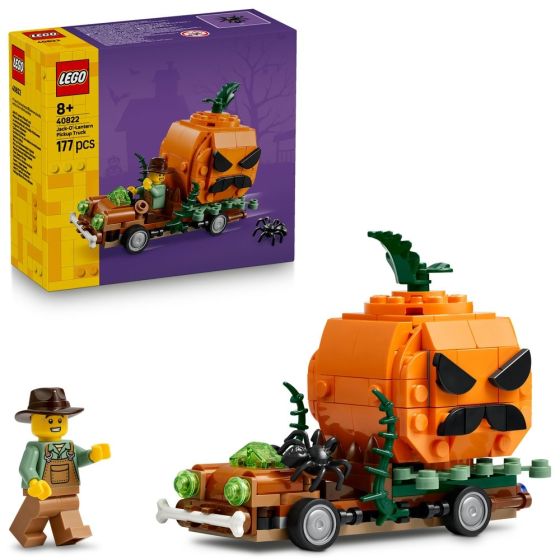 LEGO® Iconic 40822 Jack-O'-Lantern Pickup Truck (DIY,Home Decoration,Bricks,Gift)