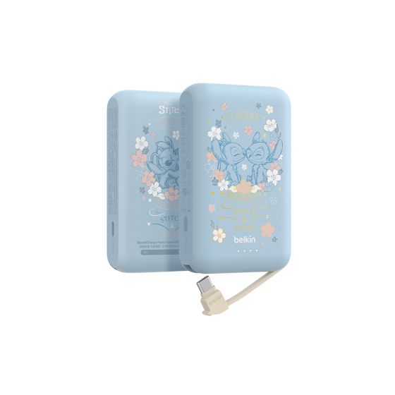 Belkin BoostCharge 便攜式行動電源 10K + 內置USB-C充電線 BBD10K