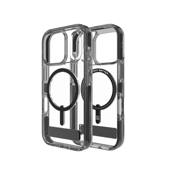 ZAGG Santa Cruz with KickStand (石墨烯) iPhone 17 Pro 手機殼 黑