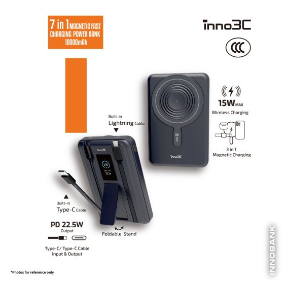 inno3C KH-99 7合1磁吸快充行動電源 10000mAh 4193631