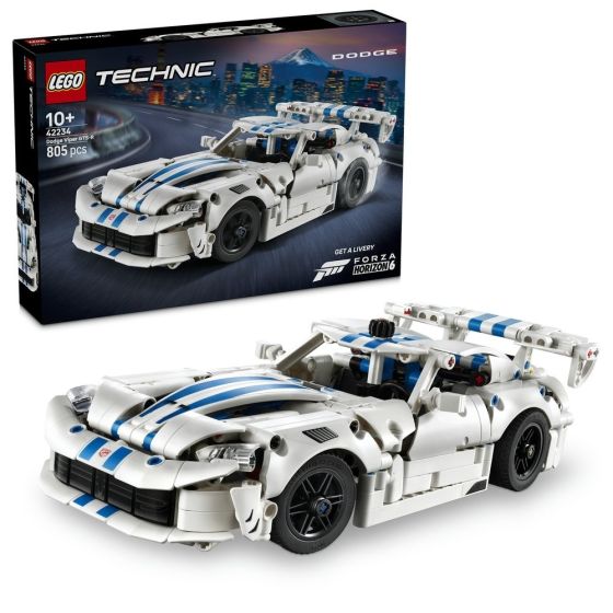 LEGO® Technic 42234 Dodge Viper GTS-R Sports Car (Home Decoration,Racing Model,Bricks,Gift)