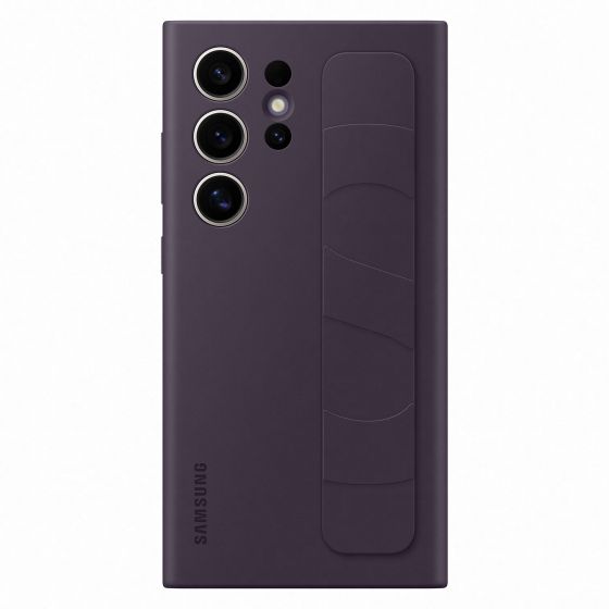 Samsung Galaxy S24 Ultra 矽膠薄型保護殼(附指環帶) (深紫色) 4225701