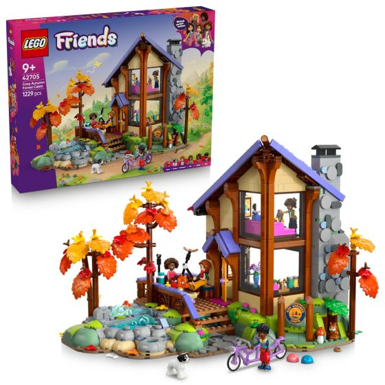 LEGO® Friends 42705 Cozy Fall Forest Cabin (Creative,Play House,Bricks,Gift)