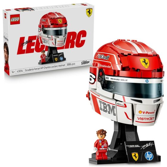 LEGO® Editions 43014 Scuderia Ferrari HP Charles Leclerc Helmet (Vehicle,Decoration,Bricks,Gift)
