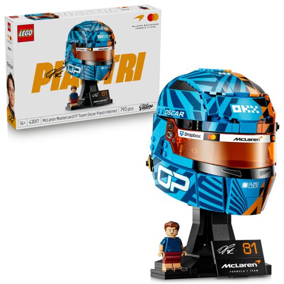LEGO® Editions 43017 McLaren Mastercard F1® Team Oscar Piastri 頭盔 (麥拿倫,居家擺設,禮物,玩具)