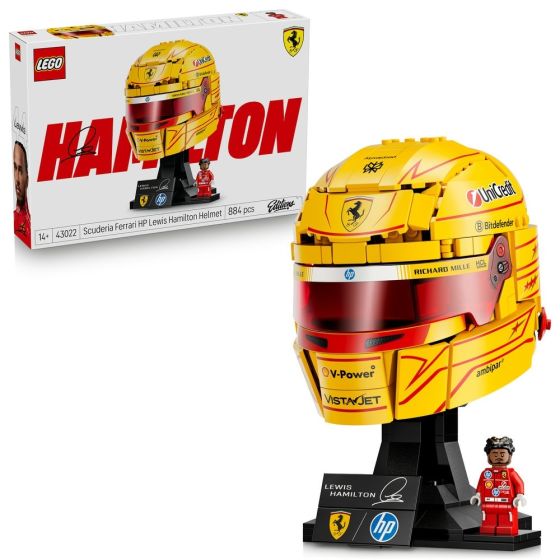 LEGO® Editions 43022 Scuderia Ferrari HP Lewis Hamilton Helmet (Vehicle,Decoration,Bricks,Gift)