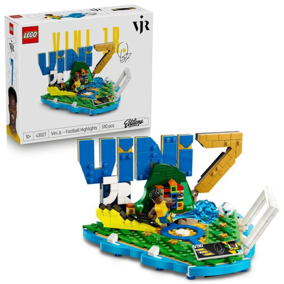 LEGO® Editions 43027 Vini Jr. – Soccer Highlights (Model,Decoration,Bricks,Gift)