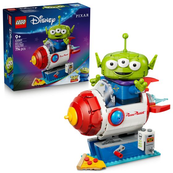 LEGO® Disney 43307 Alien with Pizza Planet Rocket Ride (Toy,Creative,Bricks,Gift)