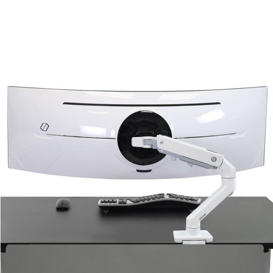Ergotron HX 桌上大型顯示器支架 (支援49" Ultrawide 及電競顯示器，適用夾桌式和穿孔式) (45-475-216+98-540-216)