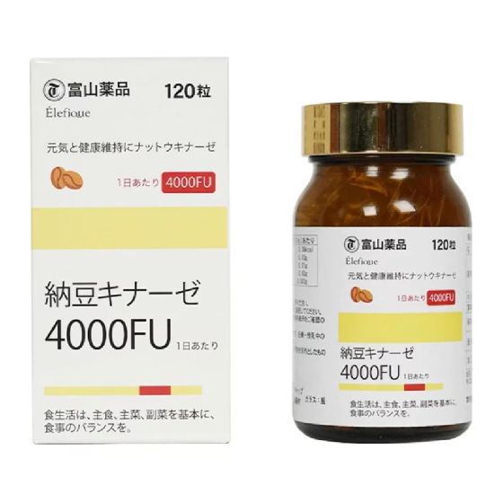 富山藥品 - 納豆激酶 4000FU 120粒 日本製 4580559800116