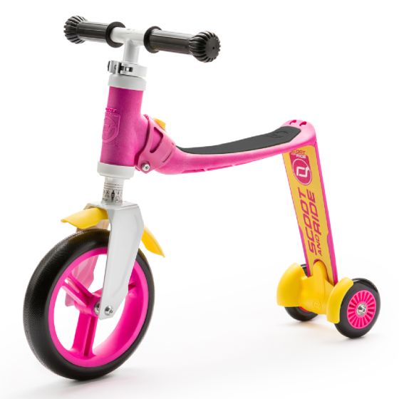 Scoot & Ride - HighwayBaby+ 2合1平衡滑步車(1 yr+) (3輪)滑板車+平衡車 - 粉紅+黃 / 藍+橙 SR-Hbaby-1-MO