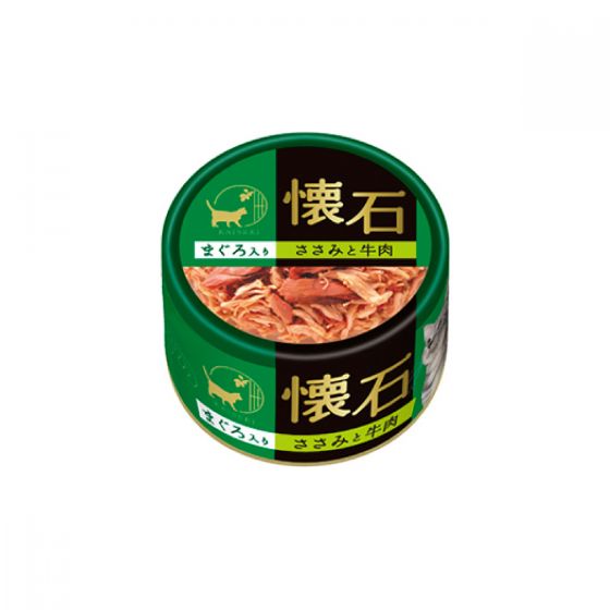 日清 - 懷石貓罐頭 - 吞拿魚+雞肉+牛肉 80g (6罐 / 24罐) 4902162015211