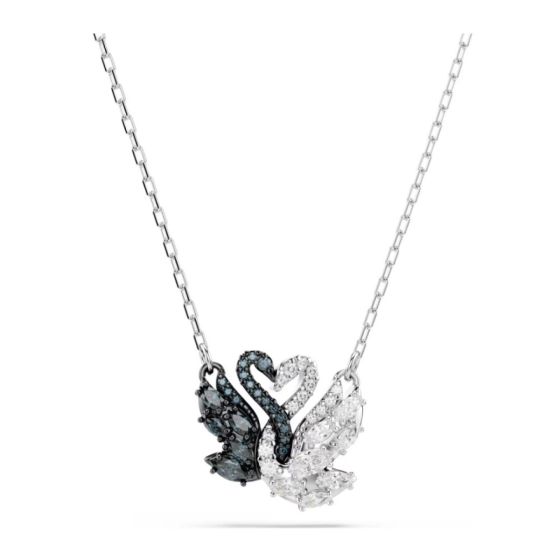 Swarovski - Swan 鏈墜, 天鵝, 黑色, 多種金屬潤飾 (5705721)
