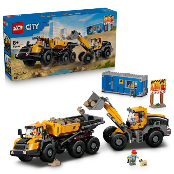 LEGO® City 60494 Dump Truck & Front End Loader (Creative Games,Kids Toy,Bricks,Gift)