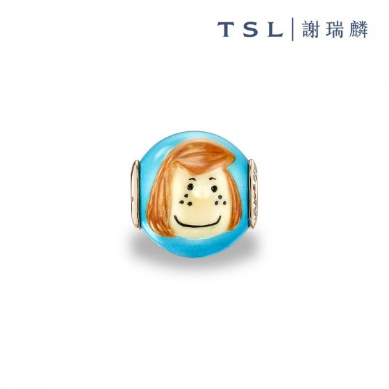 TSL|謝瑞麟 - Snoopy 925銀鑲白色陶瓷串飾 61665