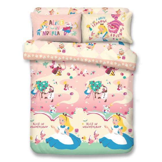 Uji Bedding - 1200針全棉卡通床品套裝 - 愛麗絲夢遊仙境 (多款尺寸) 62S-AL2502-MO