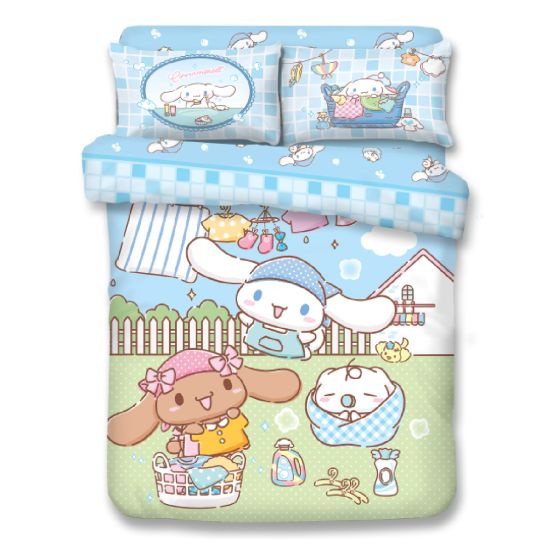 Uji Bedding - 1200針全棉卡通床品套裝 - 玉桂狗 (多款尺寸) 62S-CN2603-MO