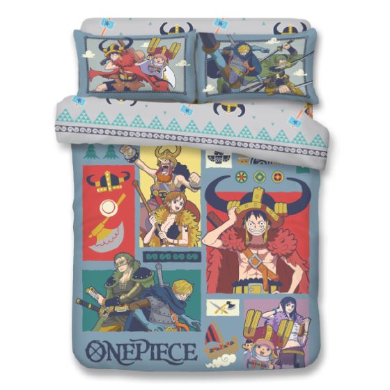Uji Bedding - 1200針全棉卡通床品套裝 - 海賊王 (多款尺寸) 62S-OP2601-MO