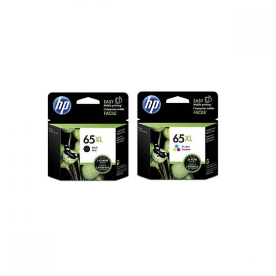 HP - 65xl 原廠高容量墨水盒套裝 (黑色 N9K04AA + 三色 N9K03AA) 65xlset