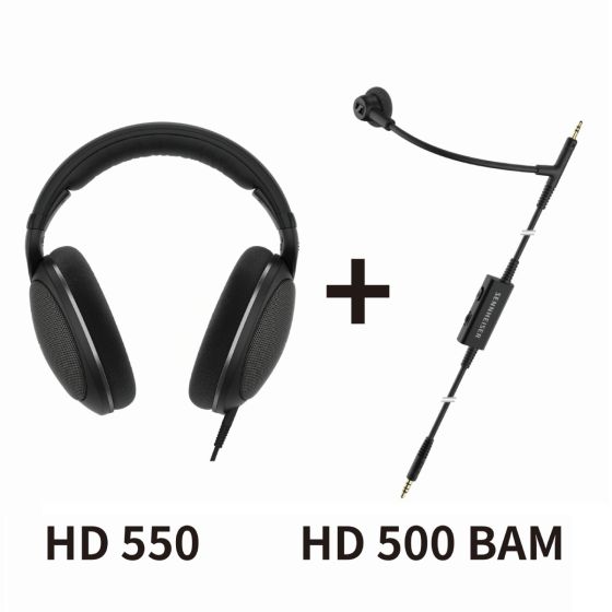 Sennheiser - HD 550 開放式頭戴式耳機 + HD 500 BAM 懸臂咪高峰 組合 700455-700456