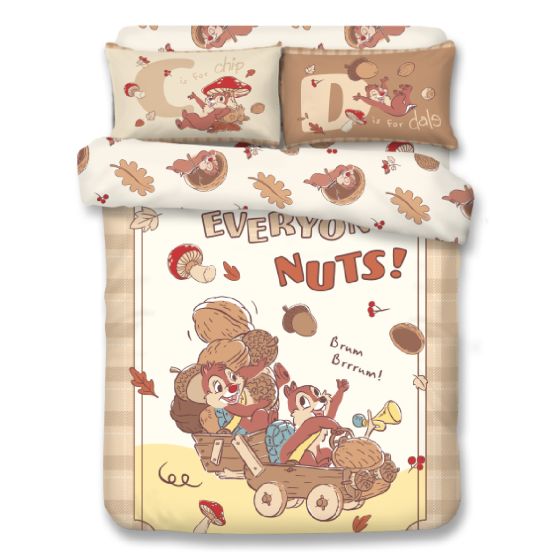 Uji Bedding - 1700針全棉卡通床品套裝 - Chip & Dale (多款尺寸) 72S-CD2502-MO
