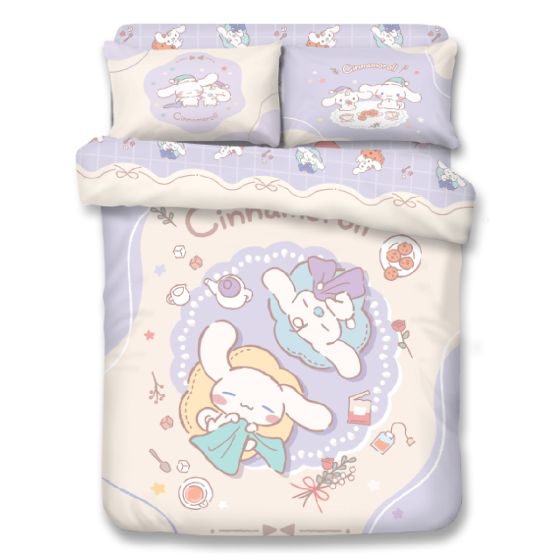 Uji Bedding - 1700針全棉卡通床品套裝 - Cinnamoroll (多款呎碼) 72S-CN2601-MO
